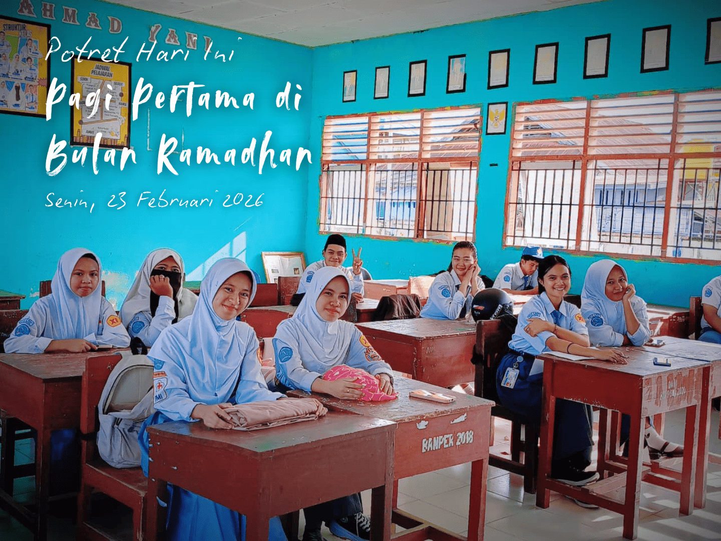 Semangat SMAN 2 Biau di Pagi Pertama di Bulan Ramadhan
