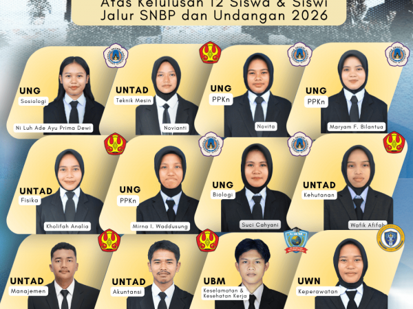 12 Peserta Didik SMAN 2 Biau Lolos ke PTN Melalui Jalur SNBP dan Undangan